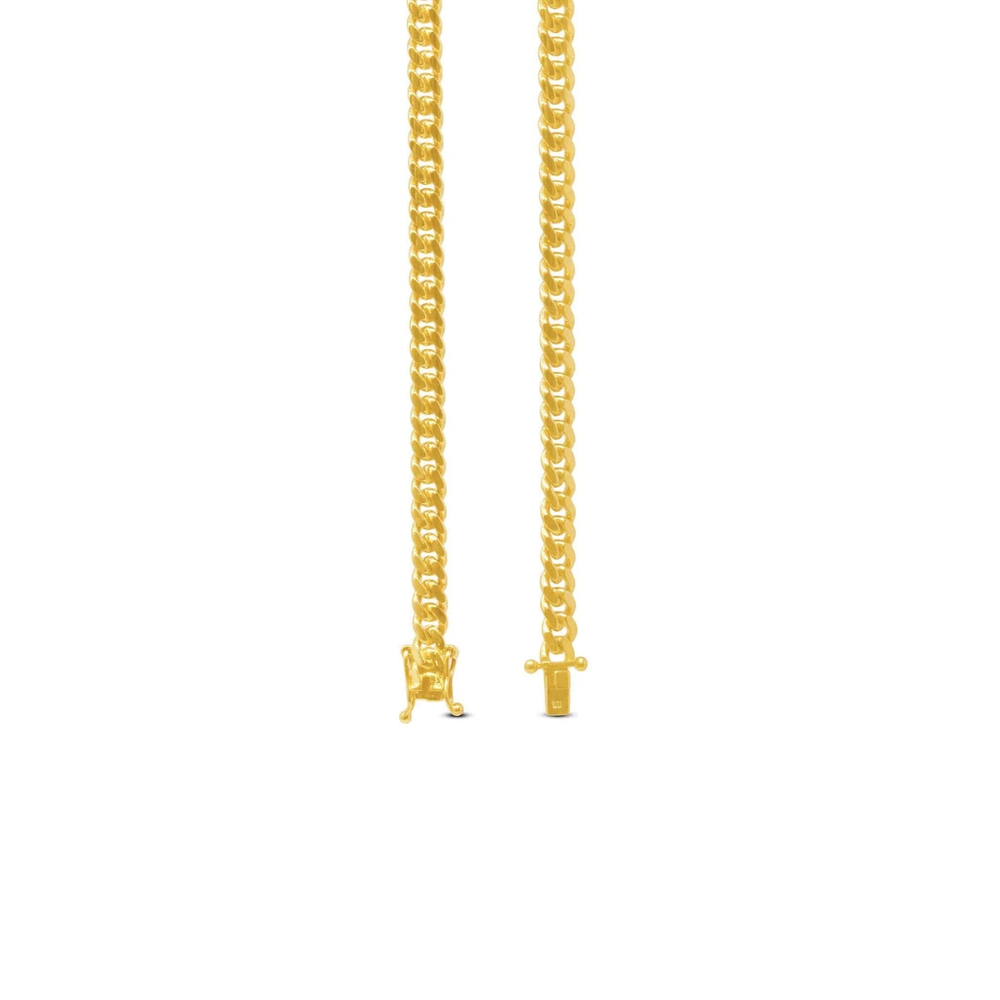 14mm Miami Cuban Link Chain in 14K Solid Yellow Gold - Vera Jewelry in Miami