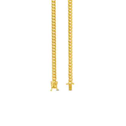 10mm Miami Cuban Link Chain in 14K Solid Yellow Gold - Vera Jewelry in Miami
