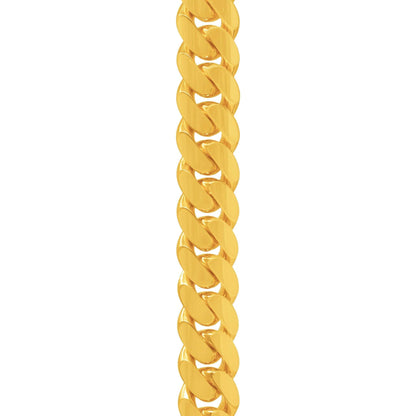 15mm Miami Cuban Link Chain in 14K Solid Yellow Gold - Vera Jewelry in Miami