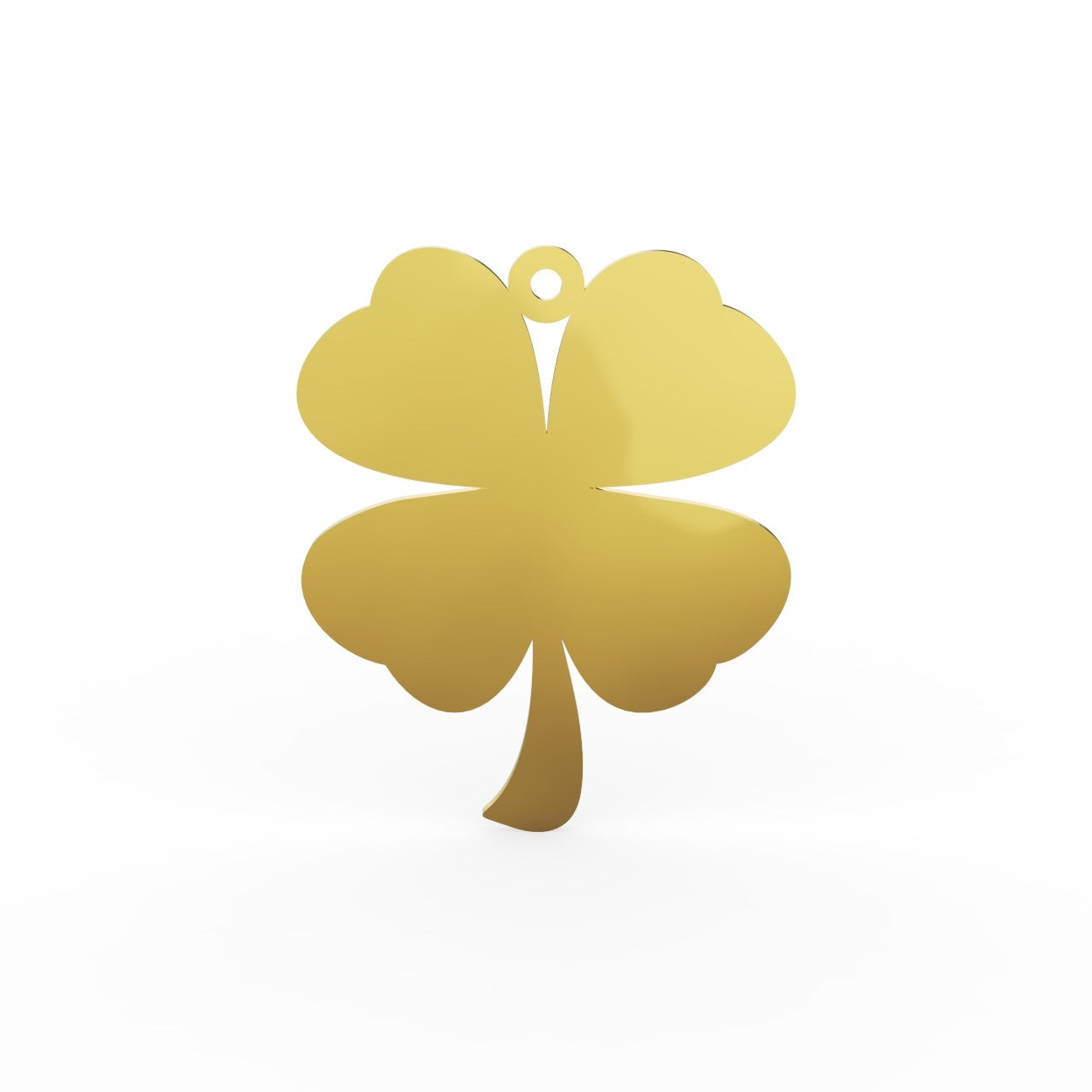 14K Solid Gold Clover Necklace - Vera Jewelry in Miami